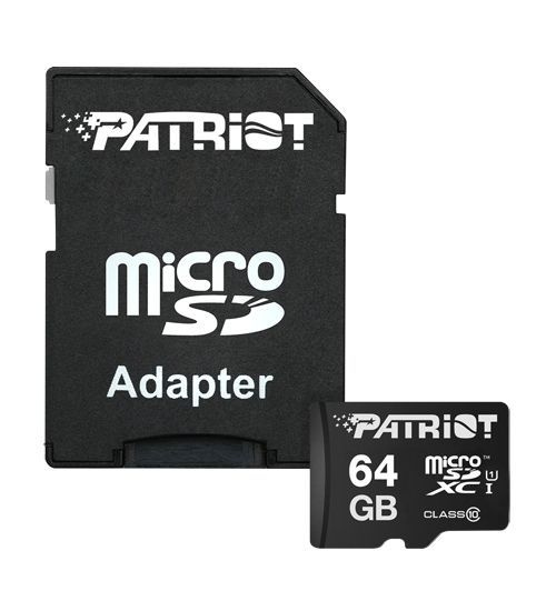 Карта памяти microSD 64Gb Patriot class10 (PSF64GMCSDXC10)