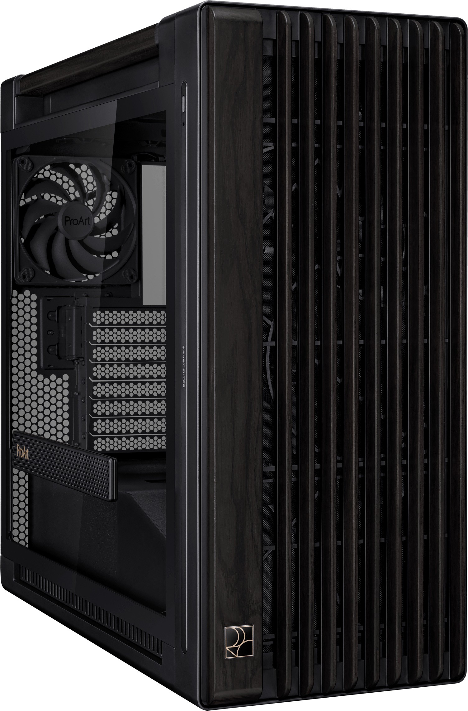 Корпус ASUS PROART PA602 WOOD TG BLACK (PROART PA602 WOOD TG PWM BLACK)