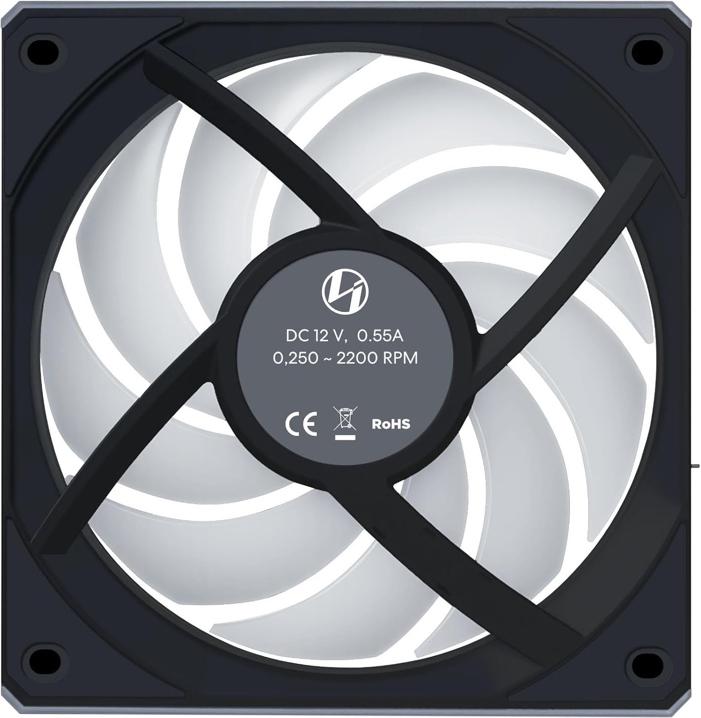 Вентилятор для корпуса Lian Li Uni Fan CL120 Wireless Reverse 3-pack Black (G99.12RCL1W3B.00)