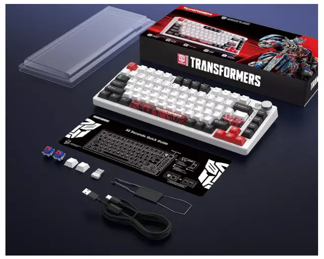 Клавиатура беспроводная Transformers TF-GK03, White (TF-GK03, White)