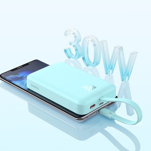 Портативный внешний аккумулятор Baseus Magnetic Mini, 10000mAh 30W - Blue (P1002210B333-00)