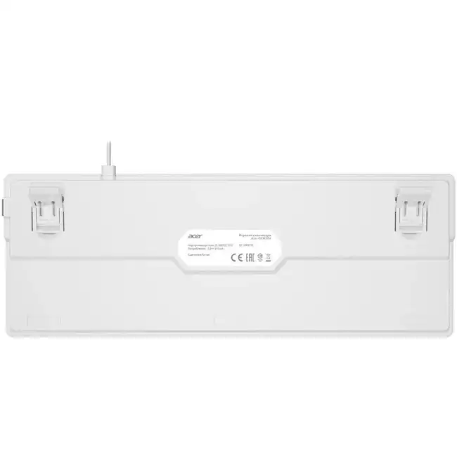 Клавиатура Acer OKW304 белый USB (ZL.KBDCC.01V)