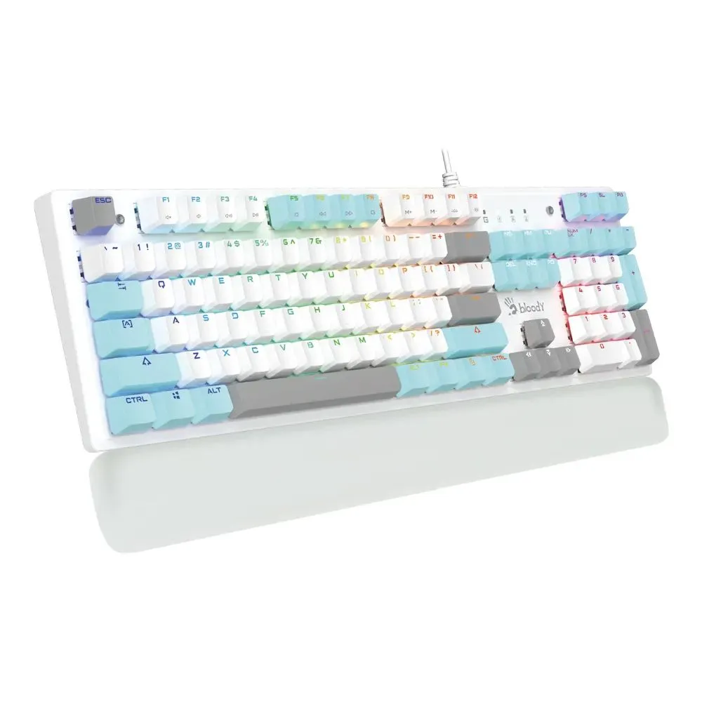 Клавиатура A4Tech Bloody S515R Icy White (S515R /ICY WHITE/RED)