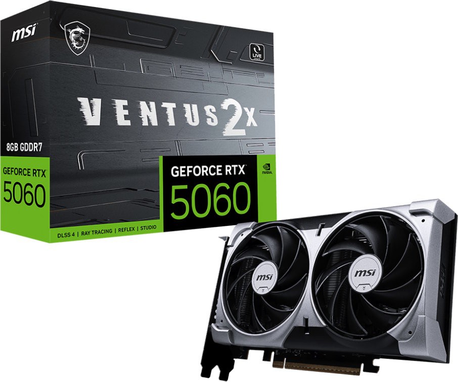 Видеокарта MSI GeForce RTX 5060 8G VENTUS 2X (G5060-8V2)