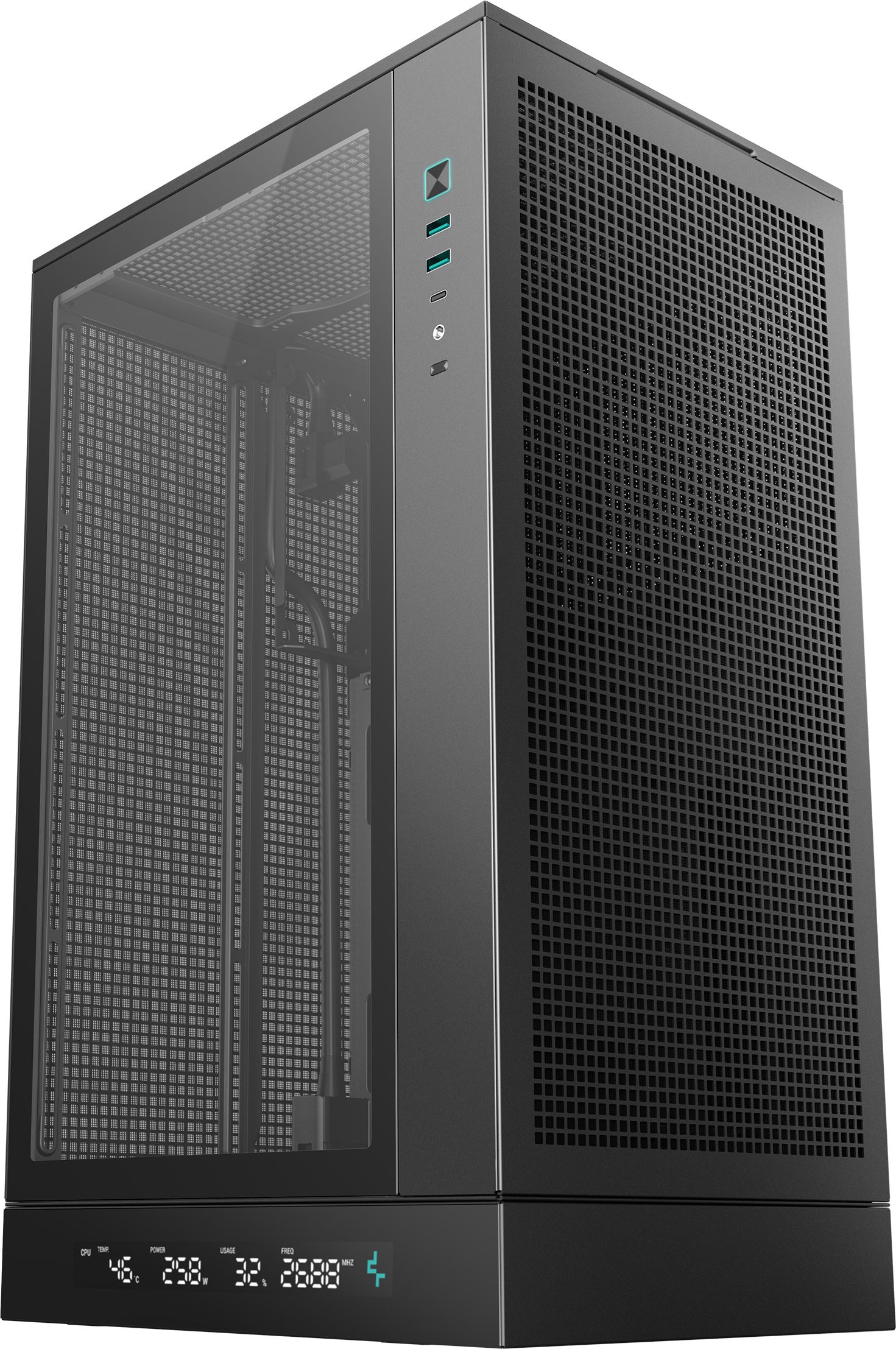 Компьютерный корпус Deepcool CH270 DIGITAL (R-CH270-BKNDM0-G-1)