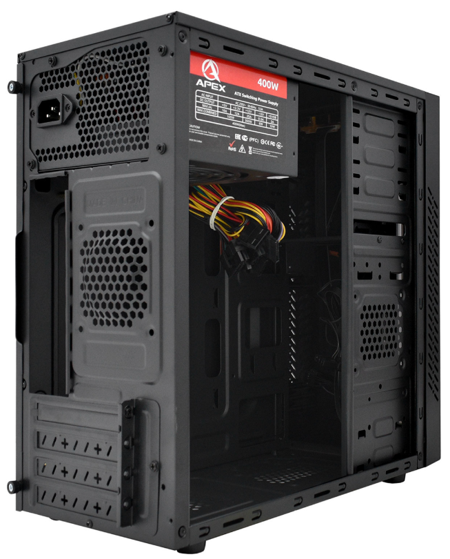 Компьютерный корпус APEX V03, black с Б/П 400W (APEX-V03)