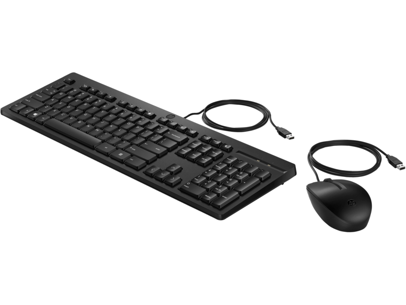 Проводная мышь и клавиатура HP 225, комплект (AX2Y7AA)