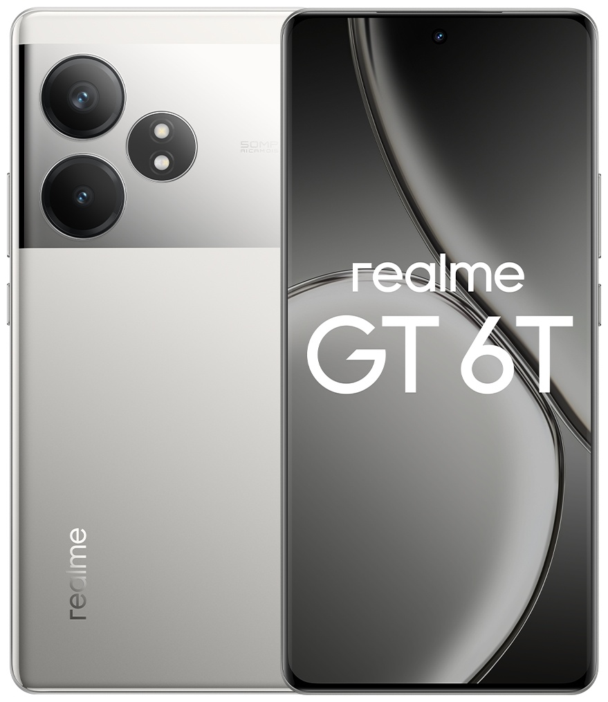  СМАРТФОН REALME RMX3853 (GT 6T) 12 + 256 ГБ (EUCIS) ЦВЕТ:ЗЕРКАЛЬНЫЙ СЕРЕБРЯНЫЙ (6941764435155)