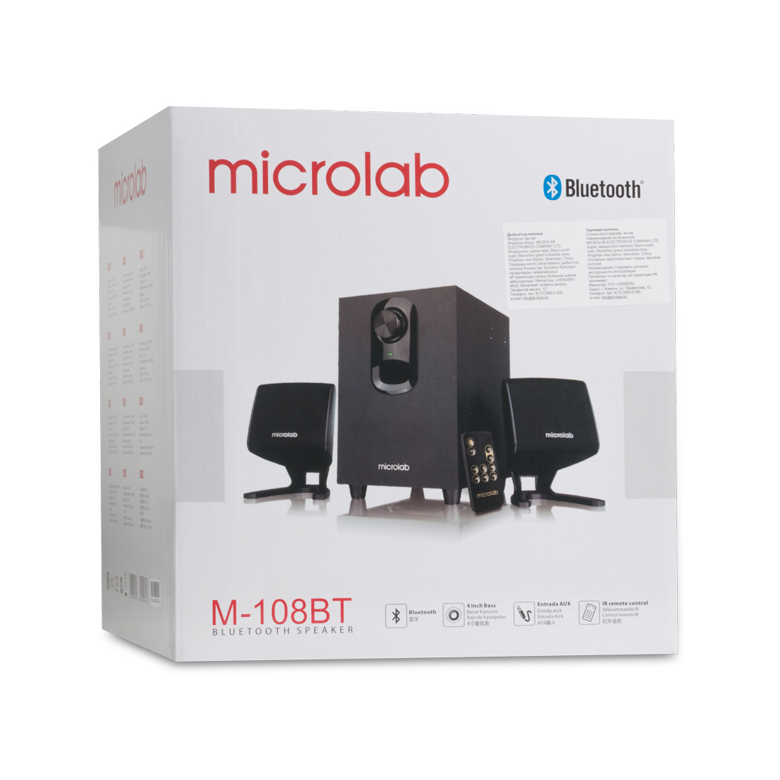  Акустическая система Microlab M-108BT Чёрный (M-108BT)