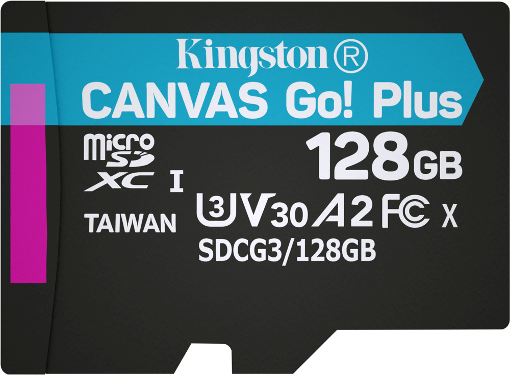 Карта памяти MicroSD 128GB Class 10 UHS-I Kingston (SDCS3/128GBSP)