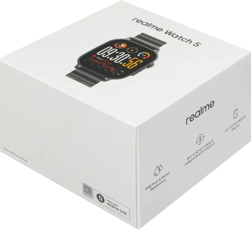 Смарт часы REALME RMW2501 REALME WATCH 5 ЧЕРНЫЙ (6941764468771)
