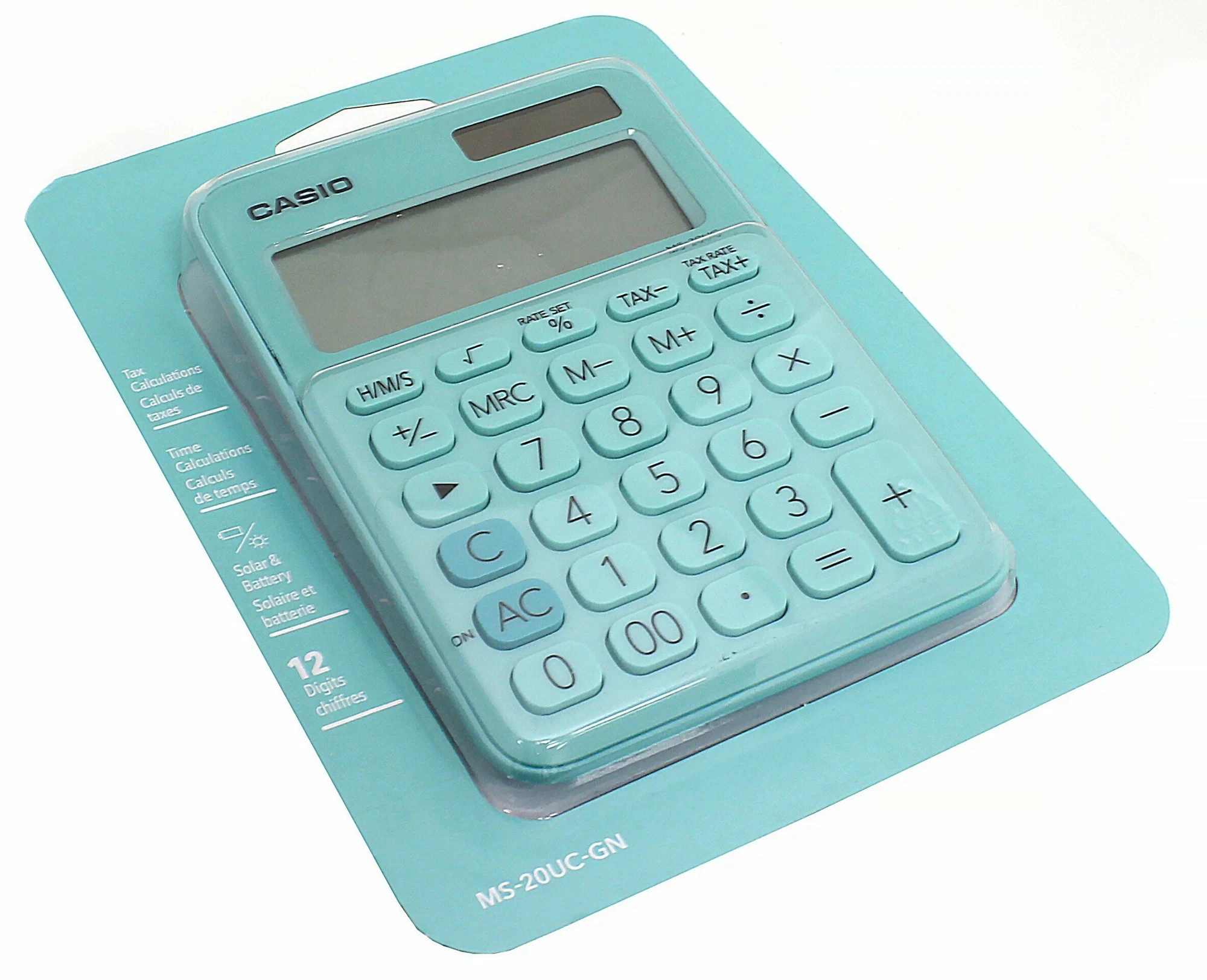 Калькулятор настольный CASIO MS-20UC-GN-W-EC (MS-20UC-GN-W-EC)