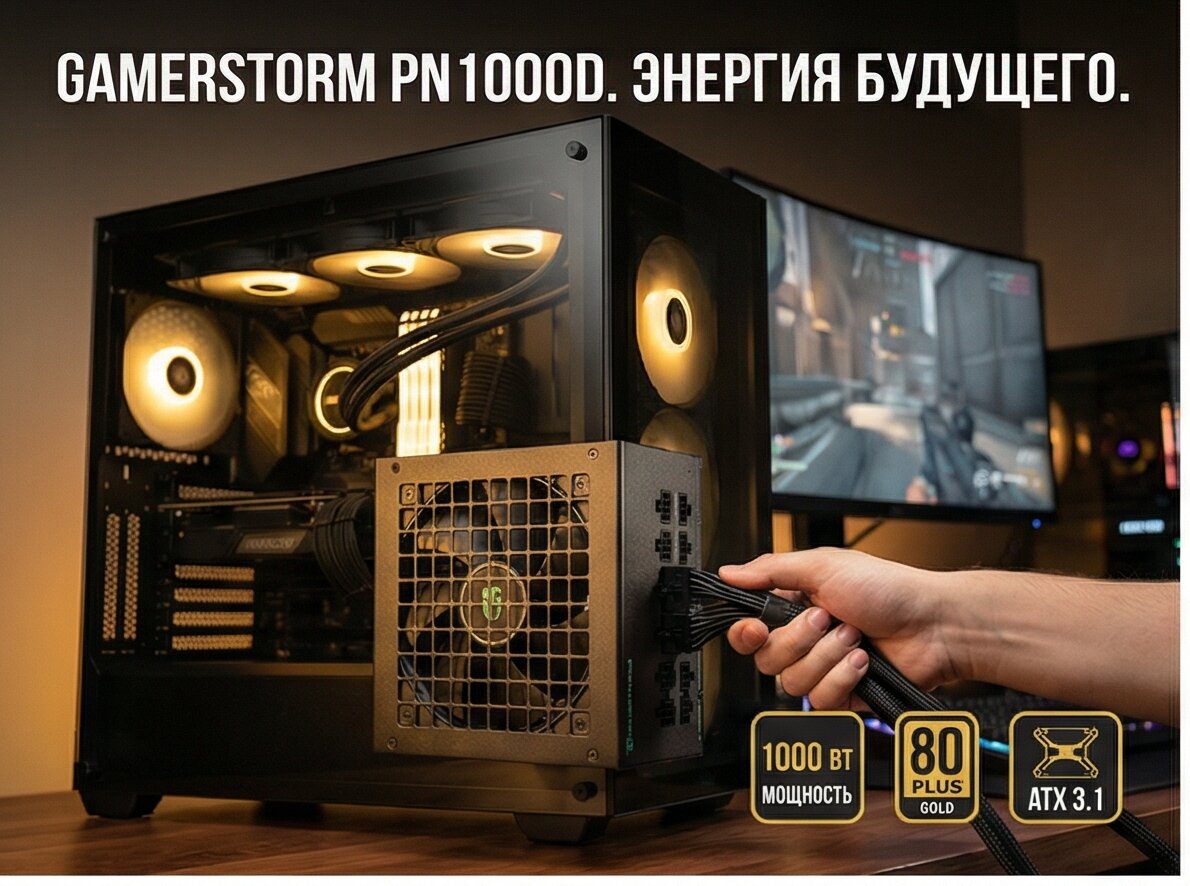 Блок питания GamerStorm PN1000D (R-PNA00D-FC0B-WGEU-V2)
