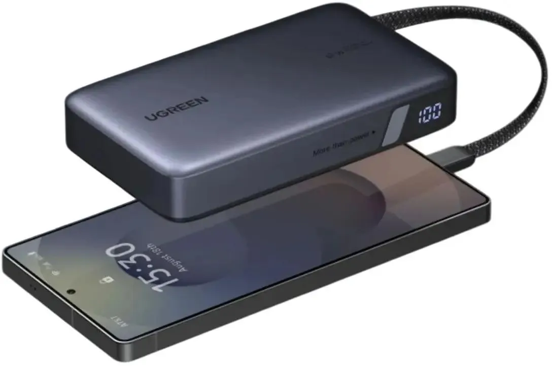 Портативный внешний аккумулятор Power bank Ugreen Nexode  PB550, 20000 mAh, 67W, USB Type-C, Gray (85166B)