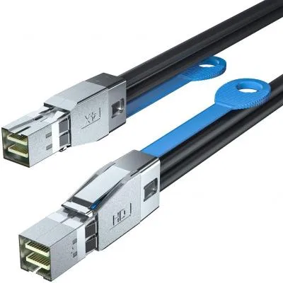 Пассивный кабель Dell 12Gb HD-Mini SAS cable, 2m, Customer Kit (470-ABDR)