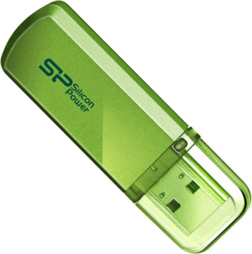 Флэш-накопитель Silicon Power Helios - 101, 32GB Green (SP032GBUF2101V1N)