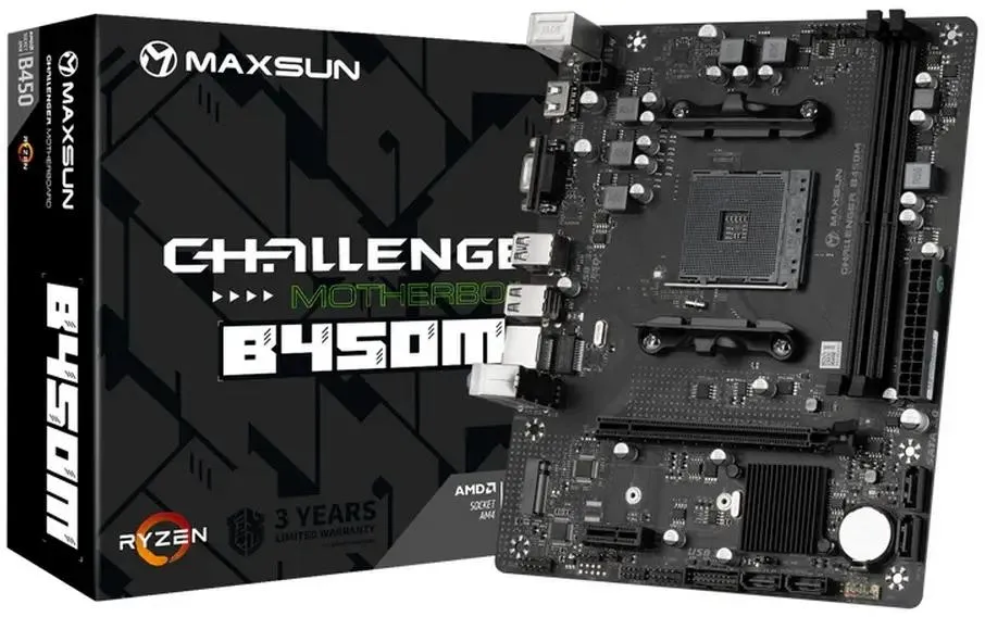Материнская плата MaxSun Challenger B450M (MS-Challenger B450M)