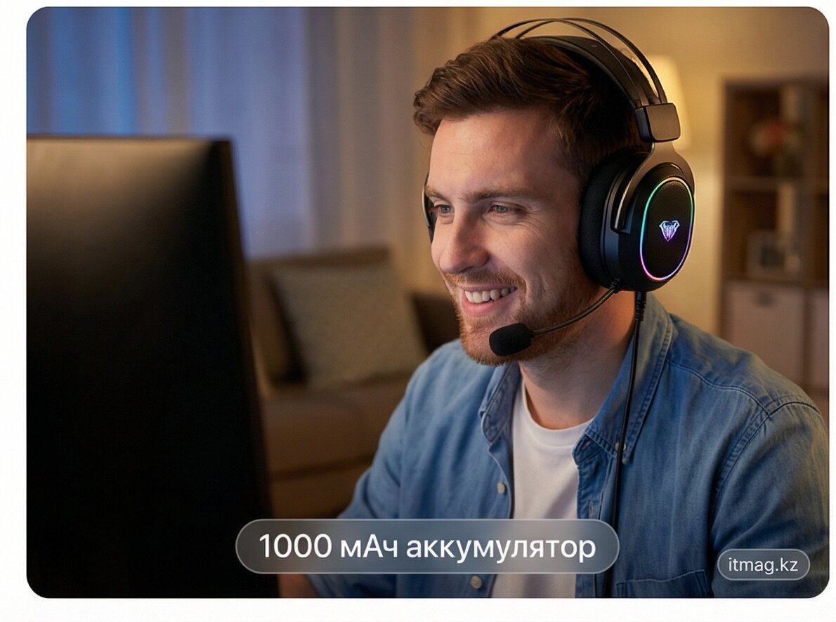 Наушники с микрофоном AULA G7 Pro Black, sound effect (G7 Pro Black)