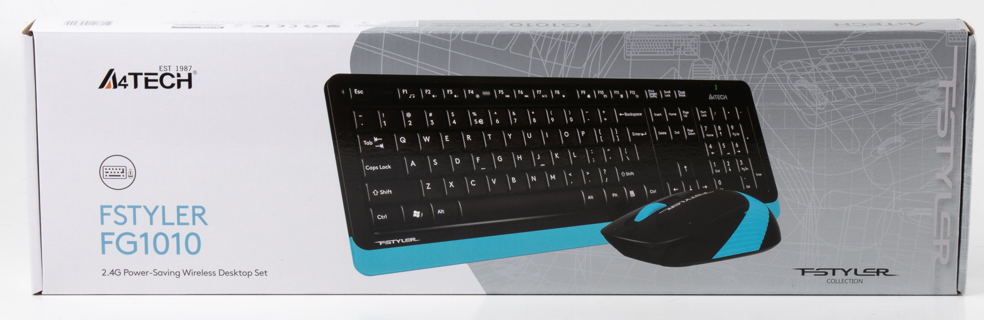 Клавиатура+ мышь A4Tech Fstyler FG1010, Blue (FG1010 (BLUE))