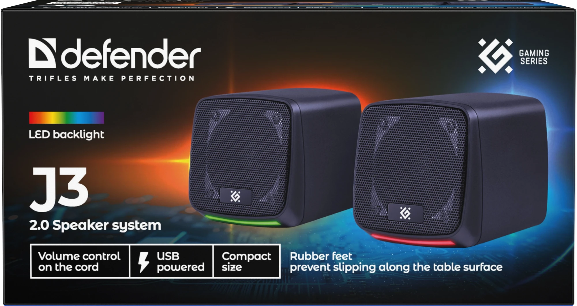 Компактная акустика 2.0 Defender J3 черный (65963)