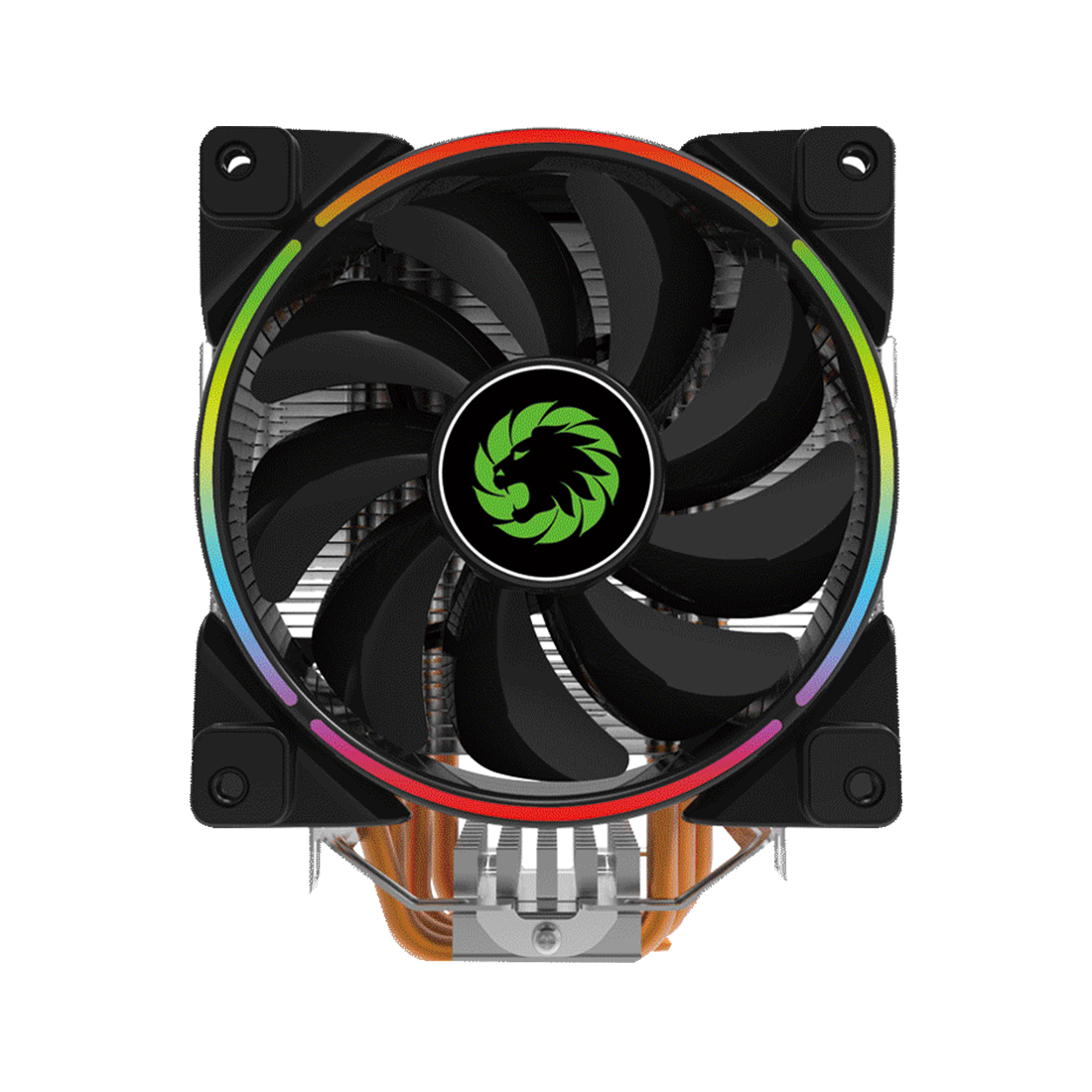 Кулер GameMax Gamma 500 Rainbow, S775/115X/AM3/AM4, 187W, 12cm, 4pin, Al+Cu, 1000-1800rpm, 51.18CFM (GAMMA 500 RAINBOW)