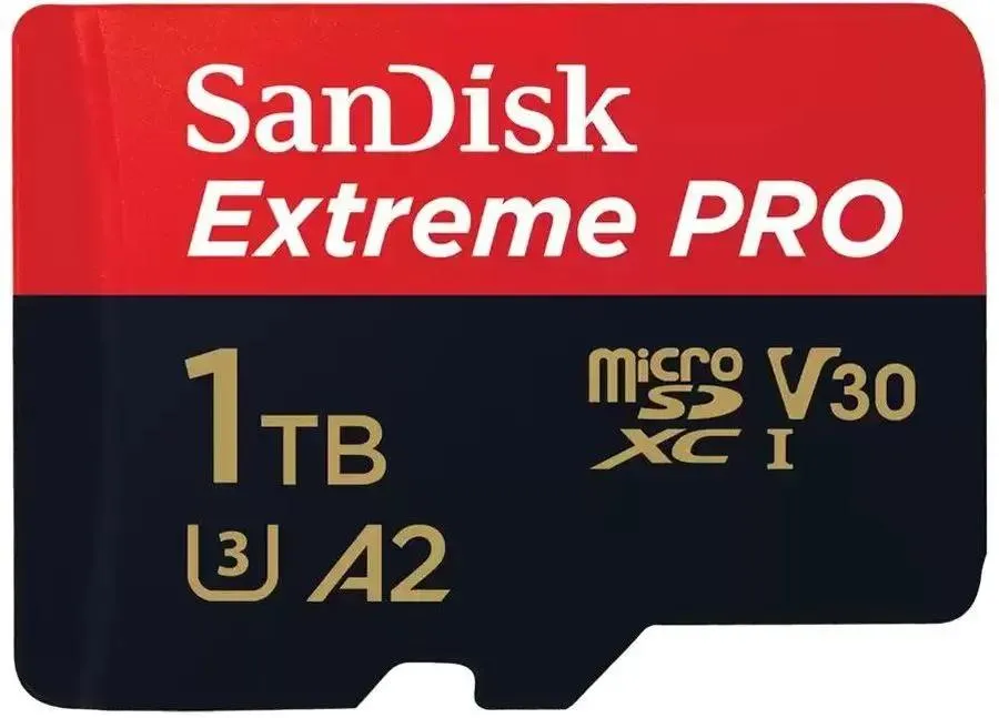 Карта памяти Sandisk Extreme PRO microSDXC 1TB + SD Adapter (SDSQXCD-1T00-GN6MA)