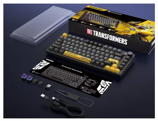 Клавиатура беспроводная Transformers TF-GK03, Black (TF-GK03, Black)