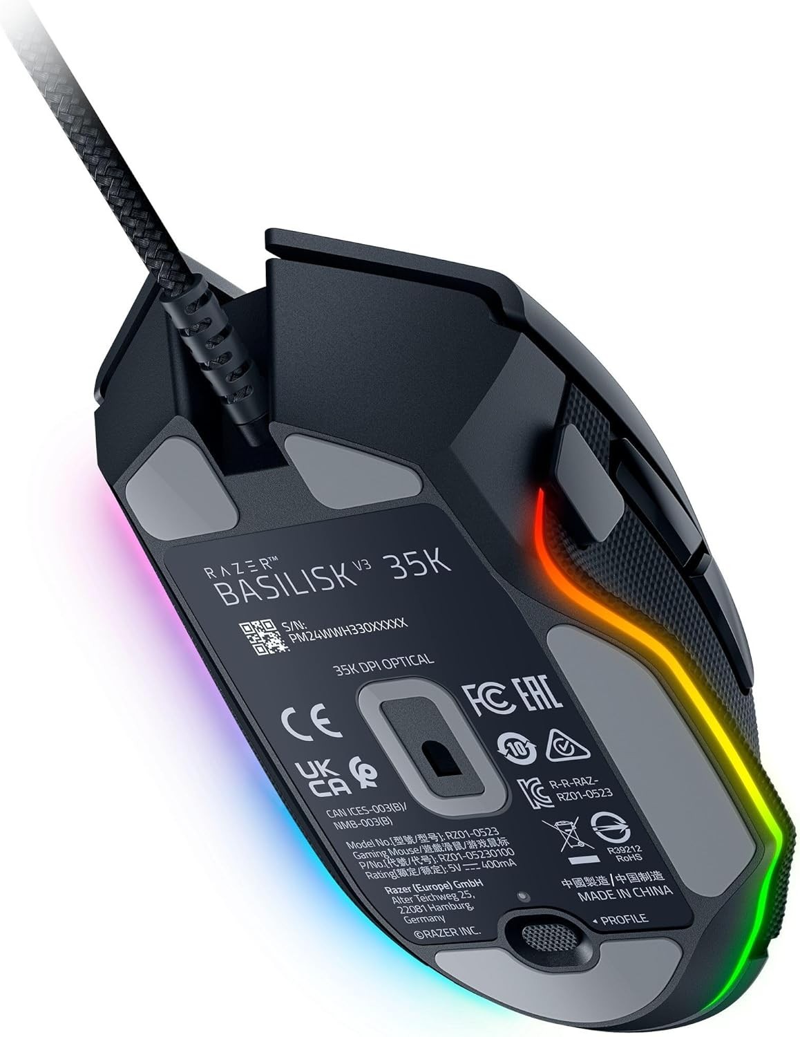 Компьютерная мышь Razer Basilisk V3 35k (RZ01-05230100-R3M1)