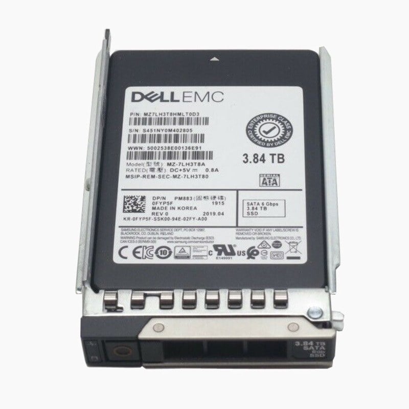 Твердотельный накопитель Dell 3.84TB SSD SATA (345-BDRO)