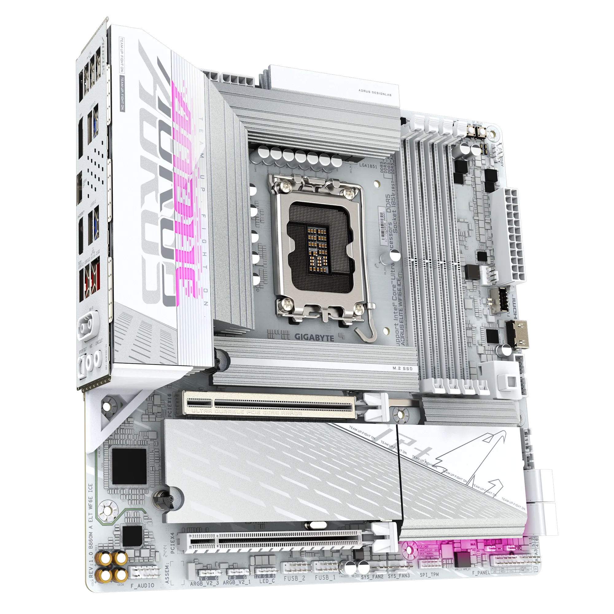 Материнская плата Gigabyte B860M AORUS ELITE WIFI6E ICE (B860M A ELT WF6E ICE)