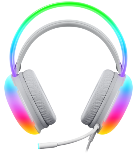 Игровая гарнитура Defender Ignis белый, RGB, провод 2 м (64440)