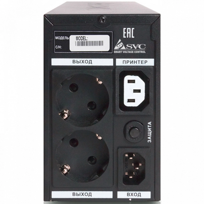  Источник бесперебойного питания UPS SVC V650-L-LCD, 650VA, 390W (V650-L-LCD)