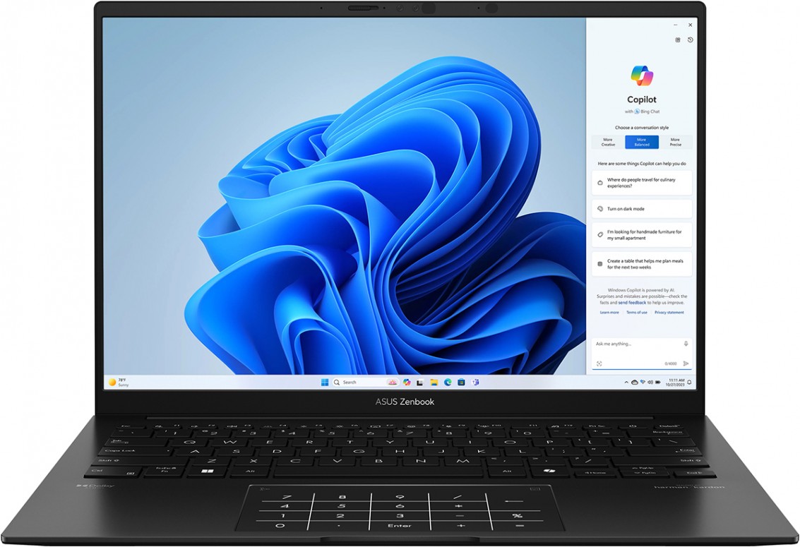 Ноутбук Asus Zenbook 14 UM3406GA-QD134 14" - Jade Black (90NB17R1-M006M0)