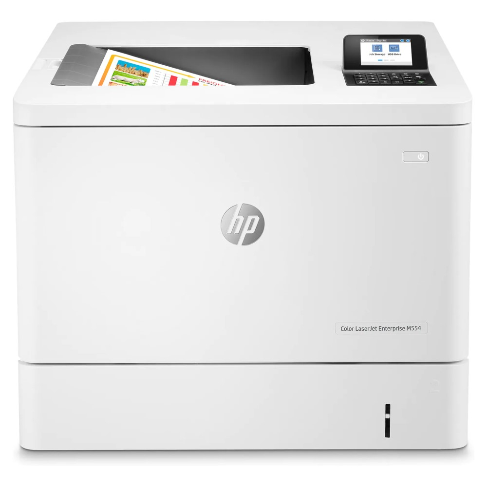 Цветной лазерный принтер HP Color LaserJet Enterprise M554dn (7ZU81A)