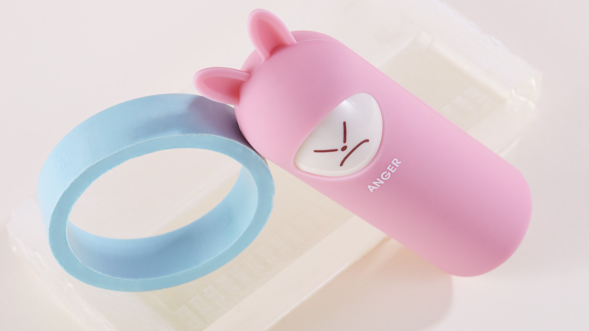 Пауэрбанк Rombica NEO Rabbit Anger, 5000mAh - Pink (NR-005A)