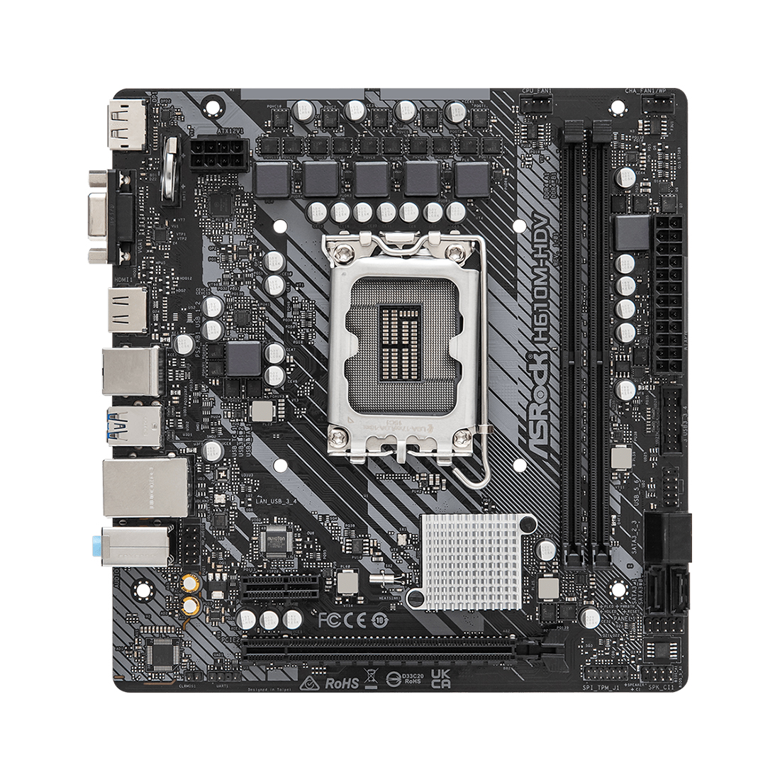 Материнская плата ASRock H610M-HDV, LGA1700 (H610M-HDV) Материнская плата ASRock H610M-HDV, LGA1700 (H610M-HDV)