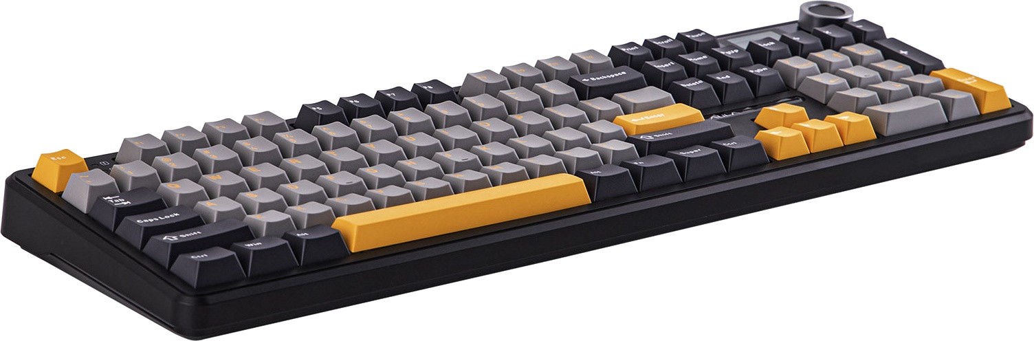 Клавиатура AULA F108 Pro Gray, Reaper switch (F108 Pro Gray+Yellow)