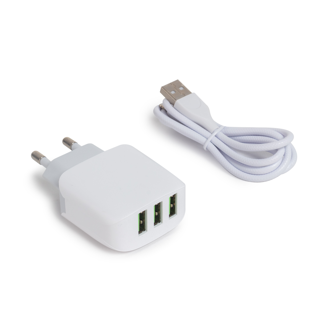 Универсальное зарядное устройство LDNIO A3312 17W Кабель Lightning 1м Белый (A3312 Lightning)