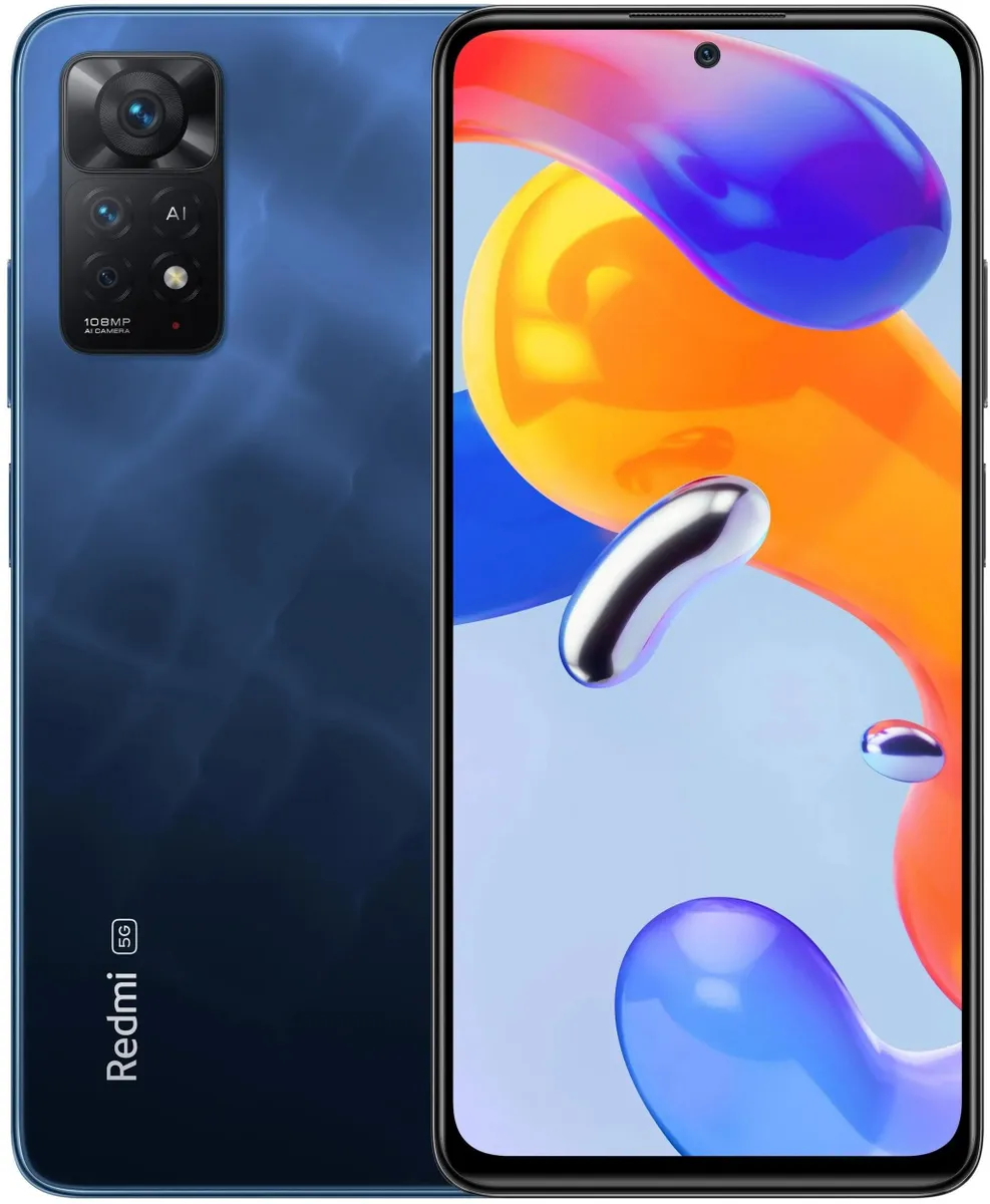 Смартфон Xiaomi Redmi Note 11 Pro 5G, 6/64GB, Atlantic Blue (2201116SG/770821)