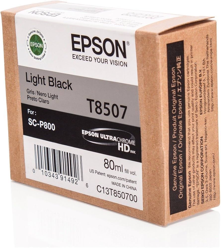 Картридж струйный Epson Light Black T850700 UltraChrome HD 80ml (C13T850700)