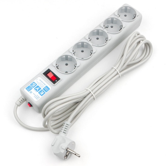 Сетевой фильтр Power Cube, 1.9м, 5 розеток Серый (SPG-B-6) Сетевой фильтр Power Cube, 1.9м, 5 розеток Серый (SPG-B-6)