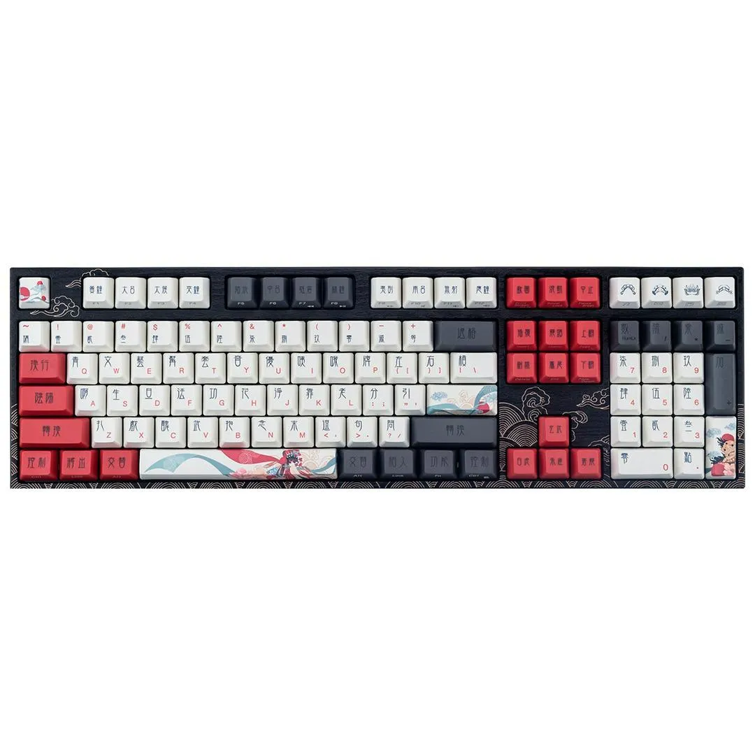Клавиатура Varmilo Beijing Opera, VEM108,EC V2 Sakura, Wired, Gaming, Black, USB (A36A028A9A3A06A025)