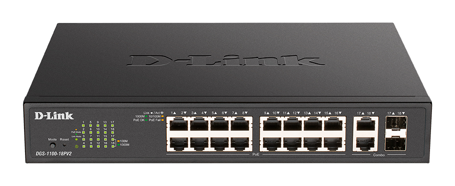 Коммутатор D-Link DGS-1100-18PV2/A3A (DGS-1100-18PV2/A3A) Коммутатор D-Link DGS-1100-18PV2/A3A (DGS-1100-18PV2/A3A)