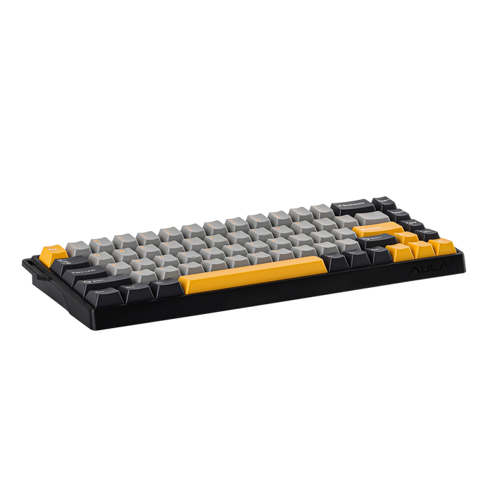 Клавиатура AULA WIN68, Gray Wood switch, Black-Grey-Yellow (WIN68HE MAX DGLGY)