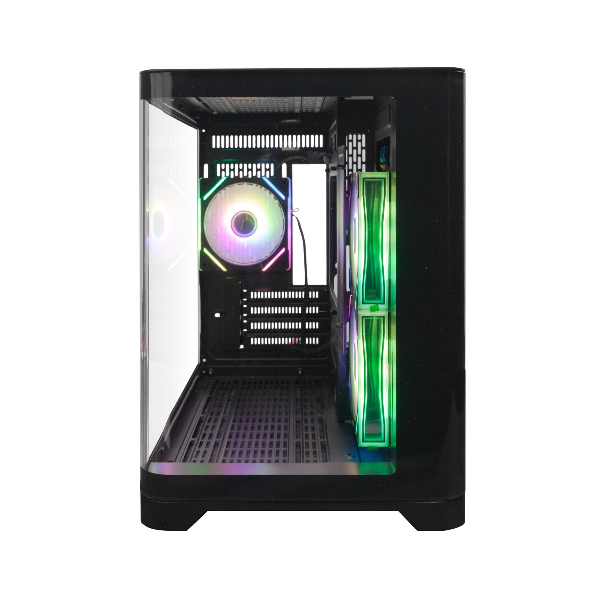 Компьютерный корпус 1STPLAYER UV5 BLACK (UV5-BK-2FC7R-1FC7)