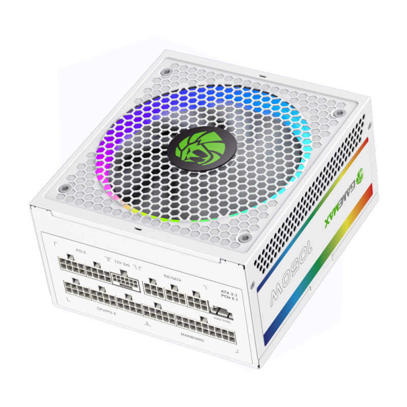 Блок питания Gamemax RGB-Smart 1050 PRO WH Gold (2109-1050B0055)