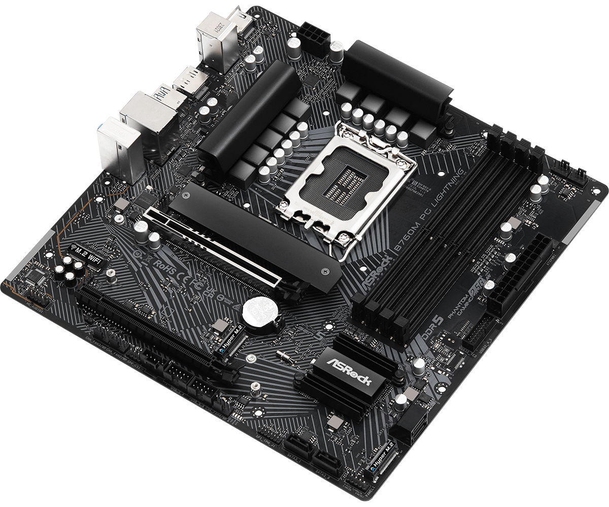 Материнская плата ASRock B760M PG Lighting (90-MXBM20-A0UAYZ)