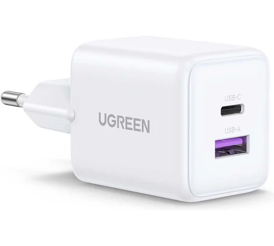 Зарядное устройство на 1xUSB-C+1 USB, 30W, QC3.0, Gan X X516 (65015)