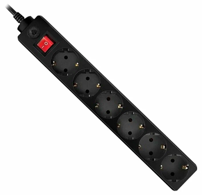 Сетевой фильтр Sven Optima New, 3.0м, Black (OPTIMA 3.0 M BLACK)