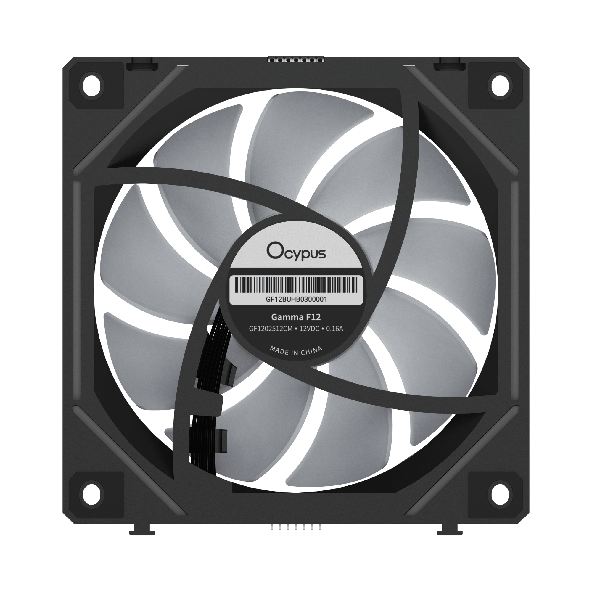 Вентилятор для корпуса Ocypus Gamma F12 UNI BK ARGB 3-IN-1 (Gamma-F12-BK3AM00U-GL)